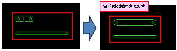 省略図の投影図更新