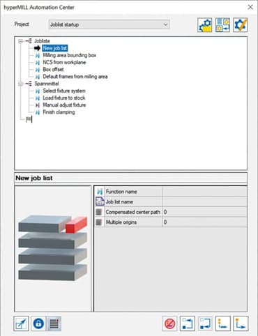 hyperMILL® AUTOMATION Center
